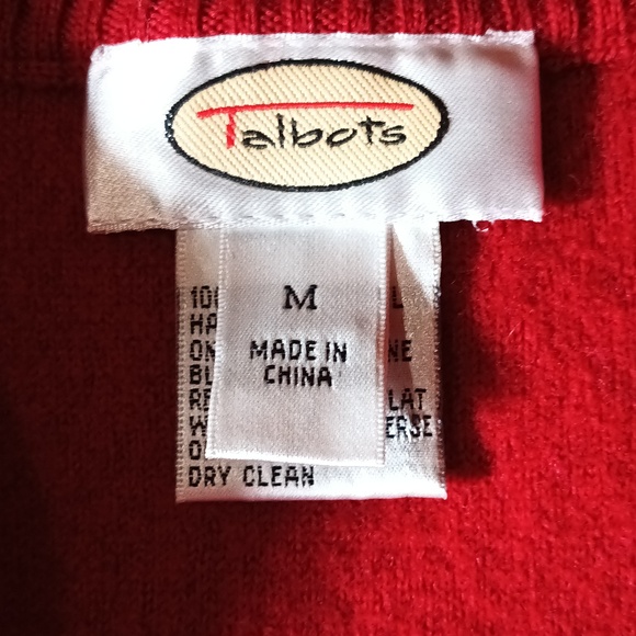 Christmas Red Vest Merino WoolEmbroidered Winter Festive Medium - Picture 13 of 13